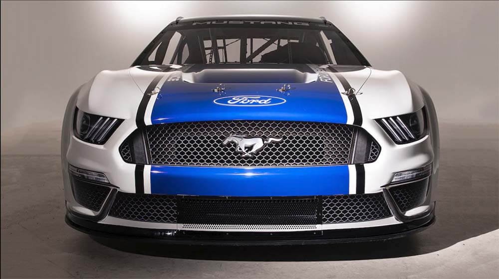 Ford will compete in Nascar this year with a new Mustang look.