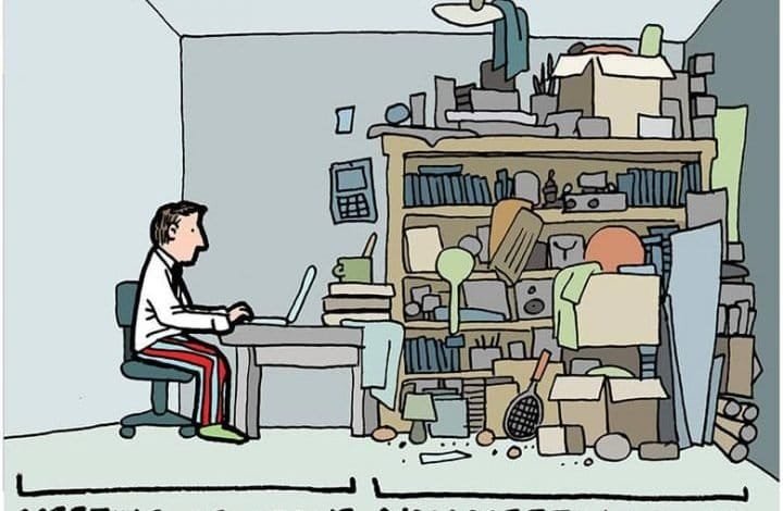 Karikatür: Evden Çalışmak