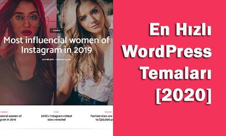 En :Hızlı WordPress temaları